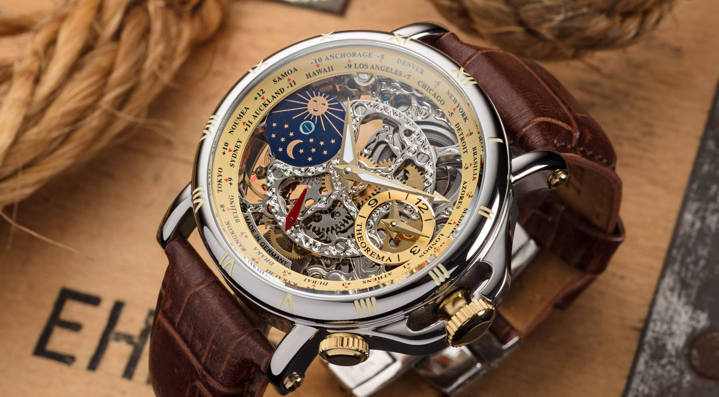 Superb timepiece with art details and modern twist that any man can enjoy.