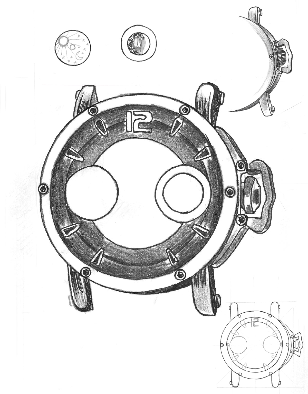 Hand drawing sketch of the collection Copacabana by Theorema Germany