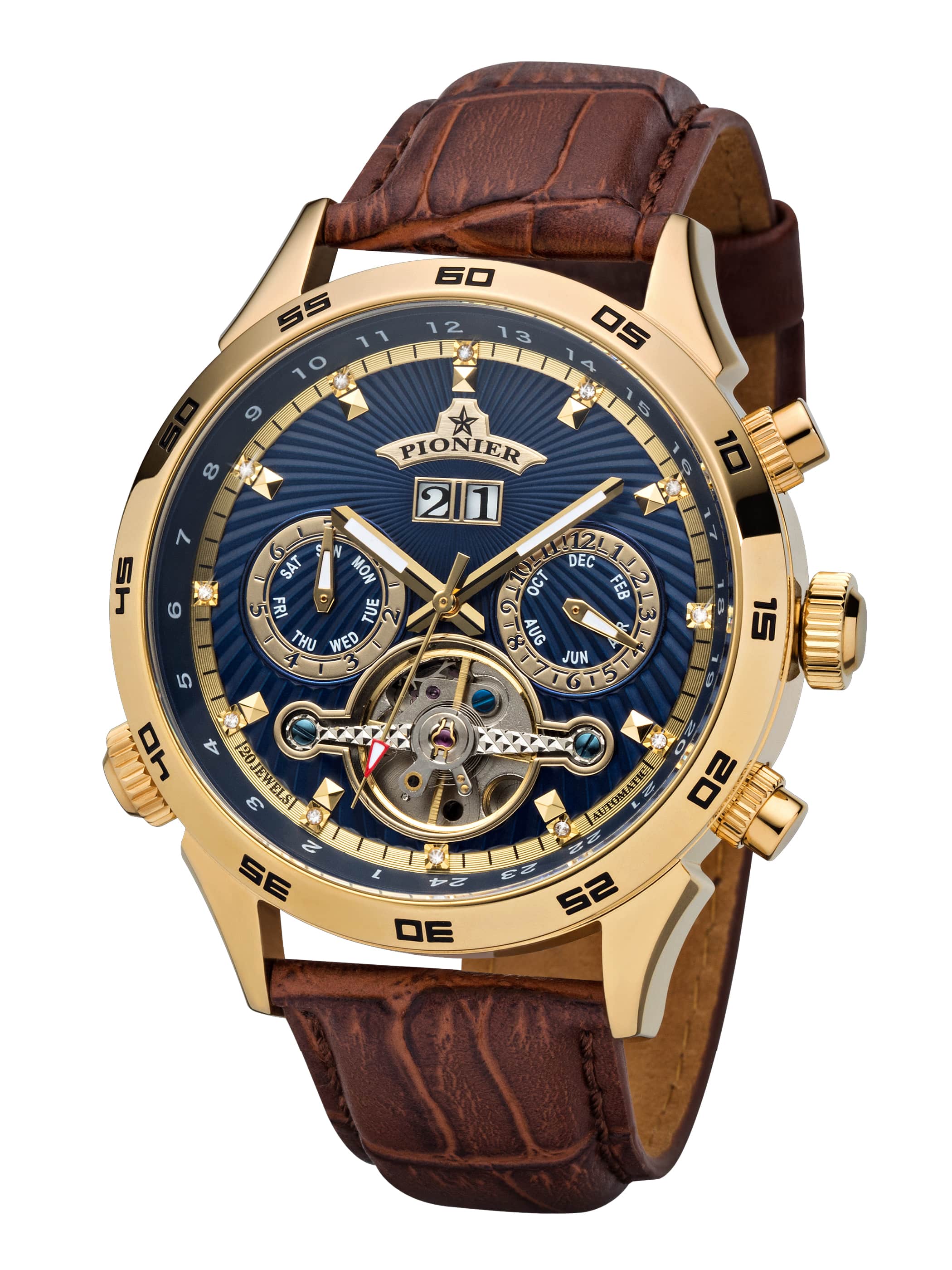 Automatic Florida Diamonds by Pionier Germany GM-505-10 | Gold