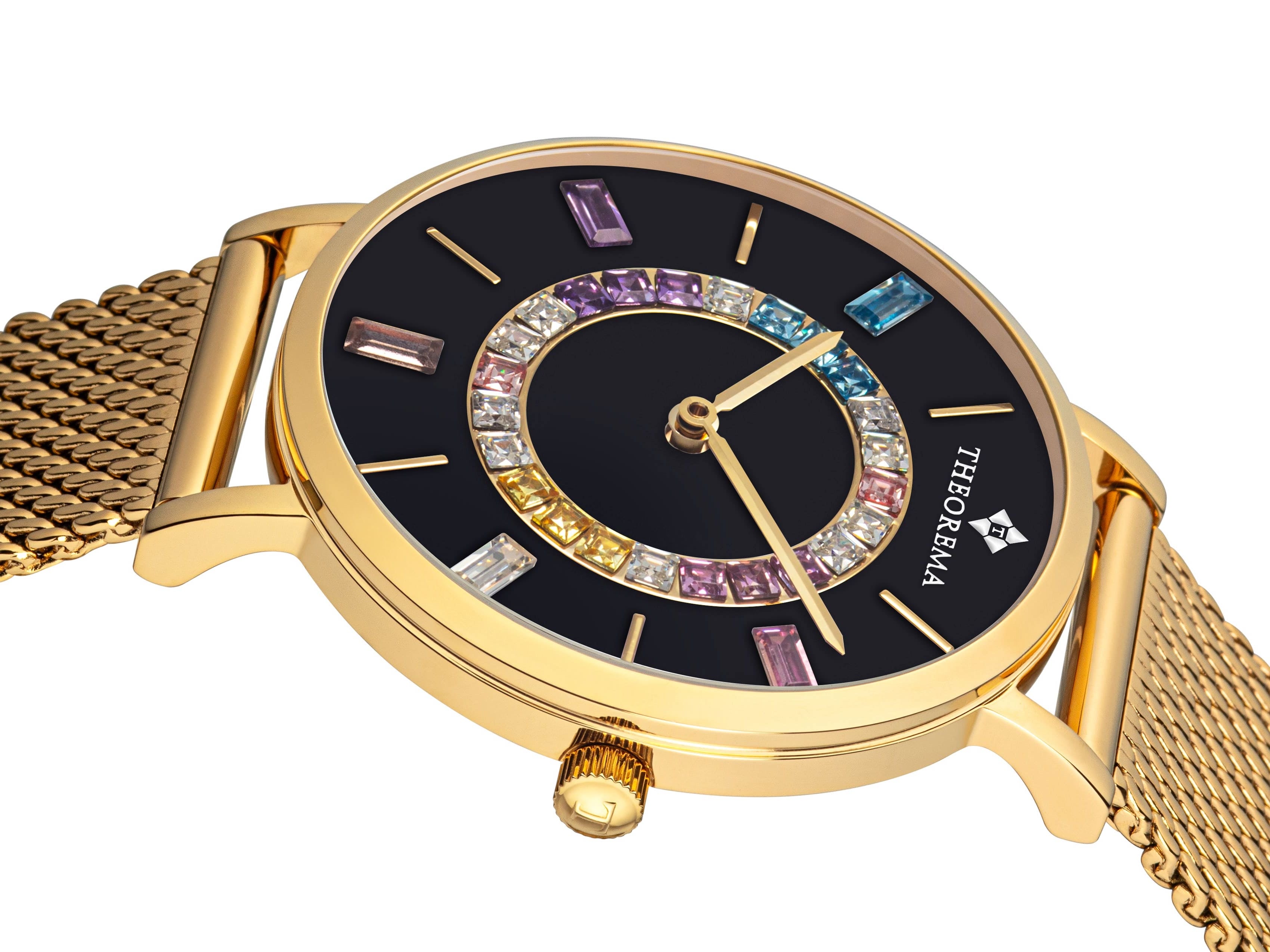 5 big gem stones in a baguette shape for markers along sticks for the rest of the markers.