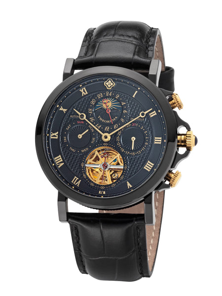 Ornate crown guards with high-polished case finish.