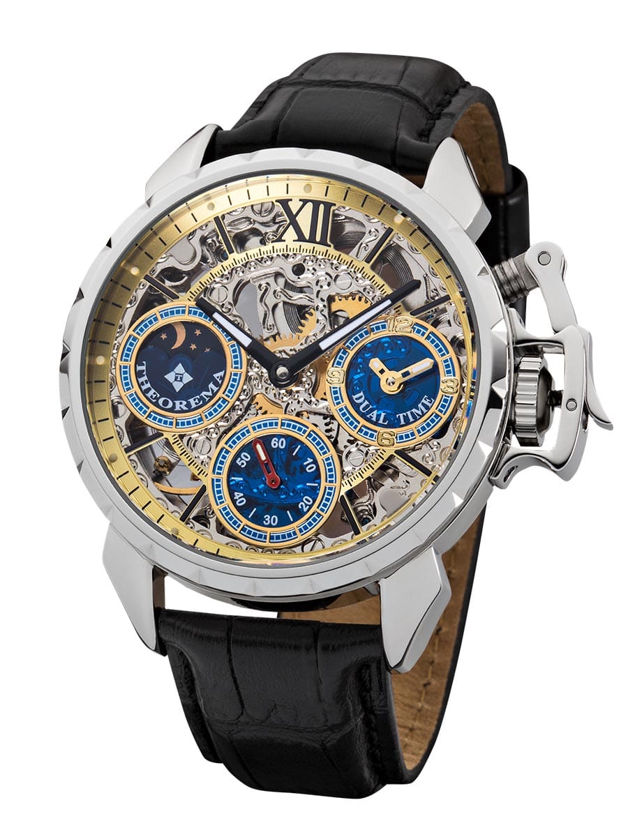 Dual-time Oman by Theorema Germany GM-108-1 | Silver | – Tufina