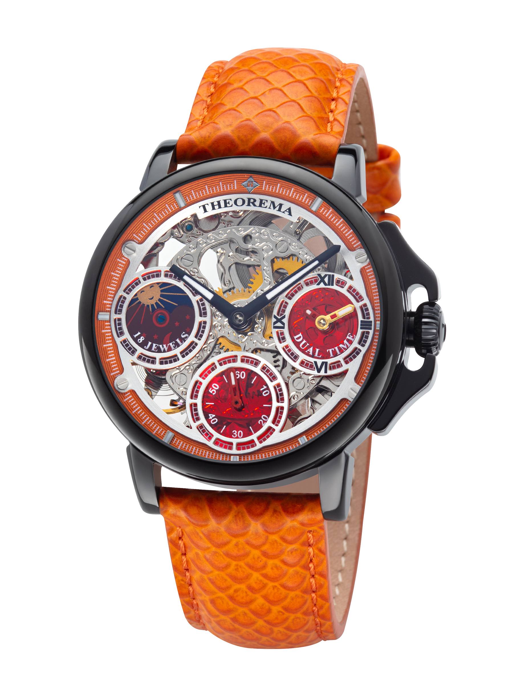 Dual-Time Buenos Aires GM-114-15 | Orange | Theorema, Germany