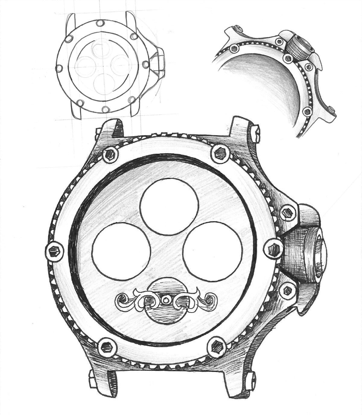 Hand drawing sketch of the collection Hawaii by Pionier Germany