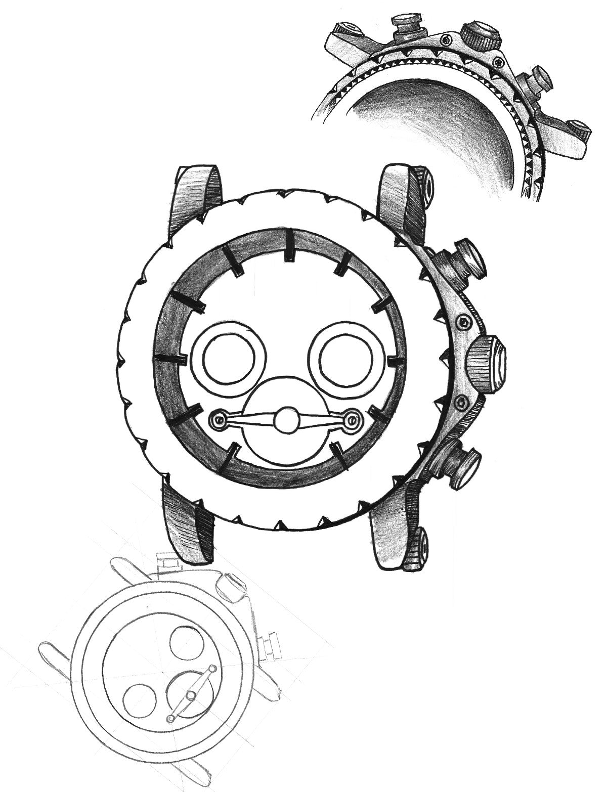 Hand drawing sketch of the collection Miami by Pionier