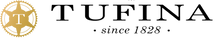 Gold color Logo of the store Tufina since 1828
