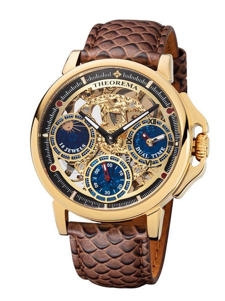 Dual-Time Mechanical watch the Buenos Aires Theorema Made in Germany