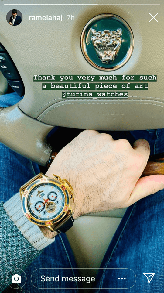 Famous people wearing Tufina Watches