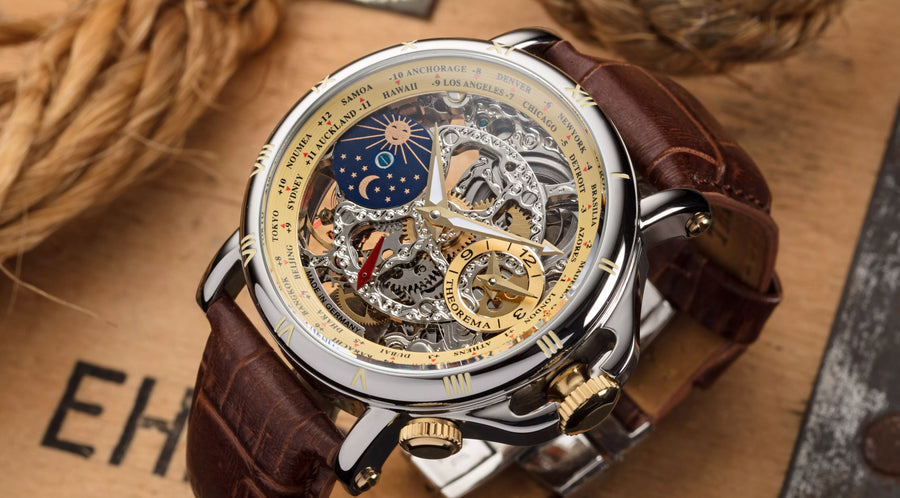 Superb timepiece with art details and modern twist that any man can enjoy.