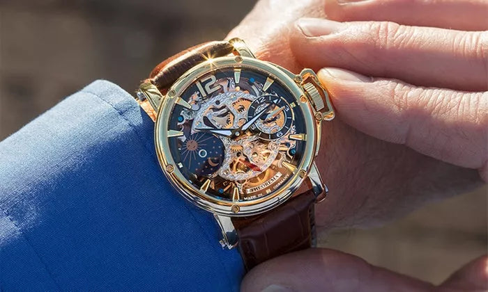 Modern skeleton watch