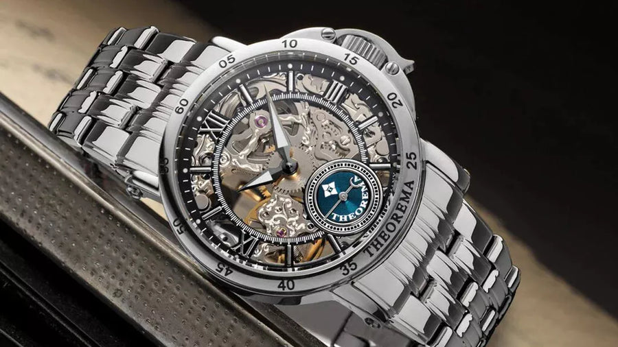 Silver skeleton watches