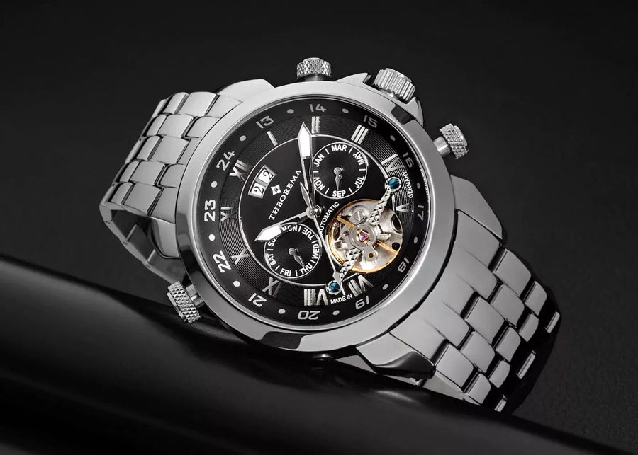 Black dial watches