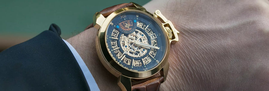 Exquisite diamond placement and precise automatic movement make for a very unique timepiece.