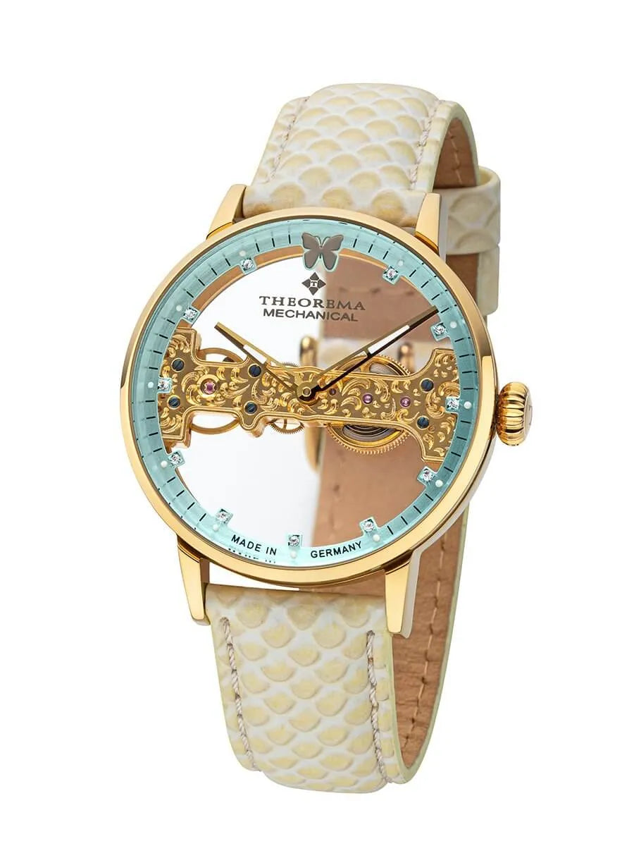 Lady Butterfly Theorema - GM-120-5 |GOLD| Handmade German Watch - Tufina Official