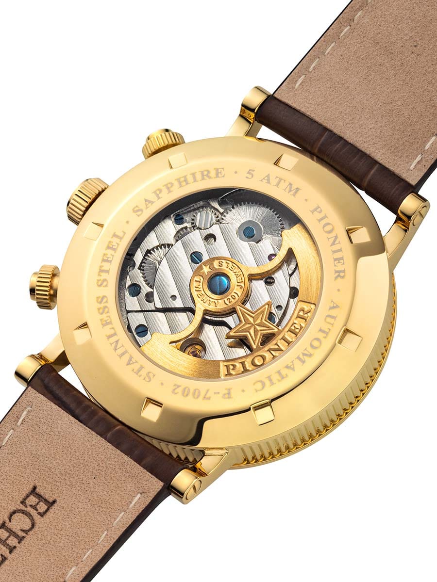PIONNEAU（ピオノー） Chicago P7002-4 | Gold | Automatic Diamonds Pionier Germany
