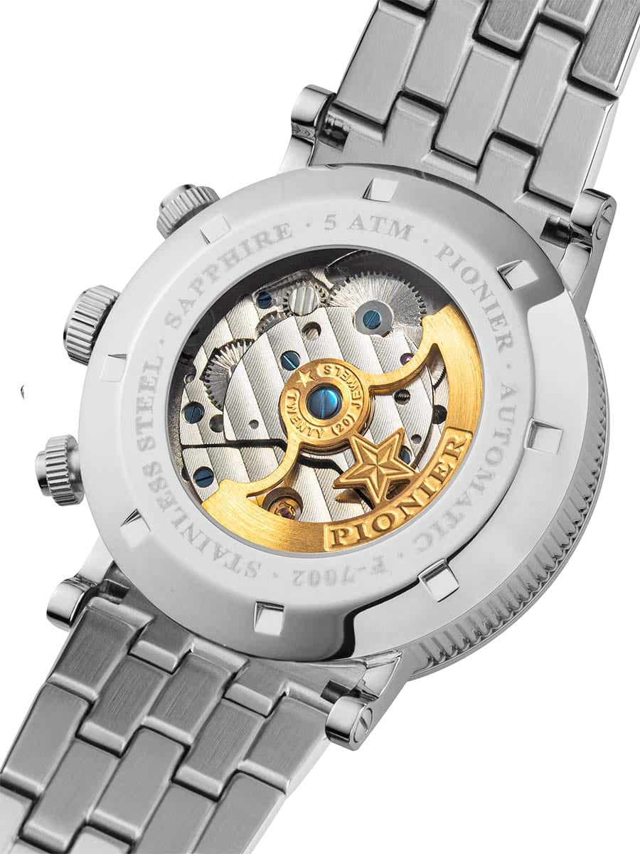 PIONNEAU（ピオノー） Chicago P7002-7 | Silver | Automatic Diamonds Pionier Germany