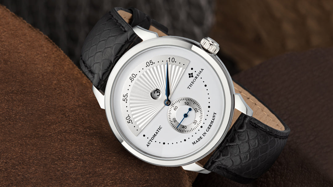Made in Germany Istanbul by Theorema an automatic watch for men with black leather band