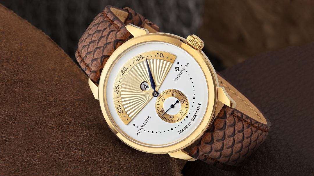 Made in Germany Istanbul by Theorema an automatic watch for men with brown leather band
