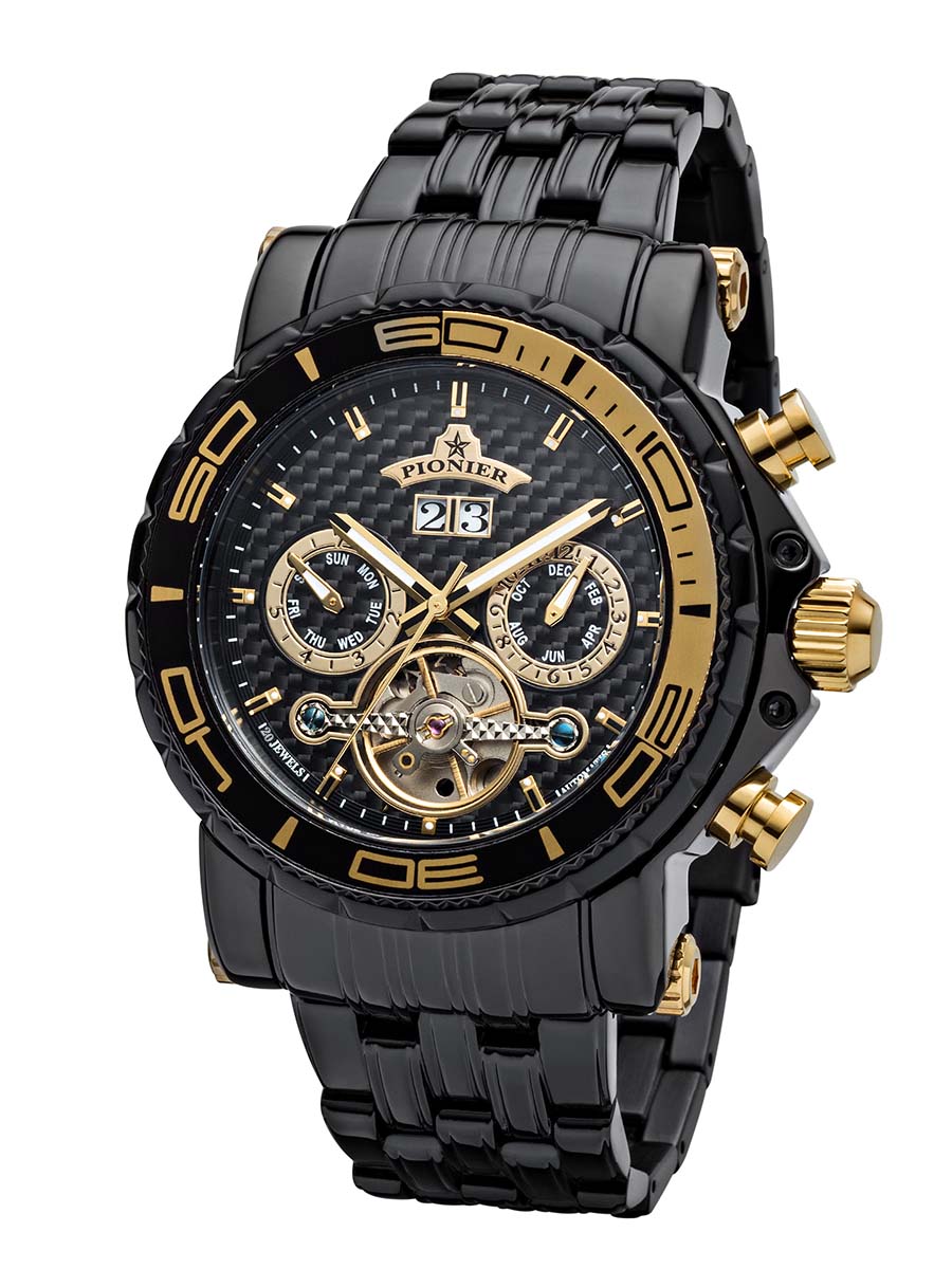 Calendar Automatic Miami by Pionier Germany - GM-506-12 | Black