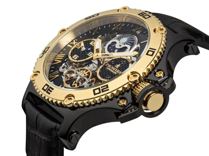 Dual-Time Hawaii Pionier GM-514-4 | Black | Made in Germany