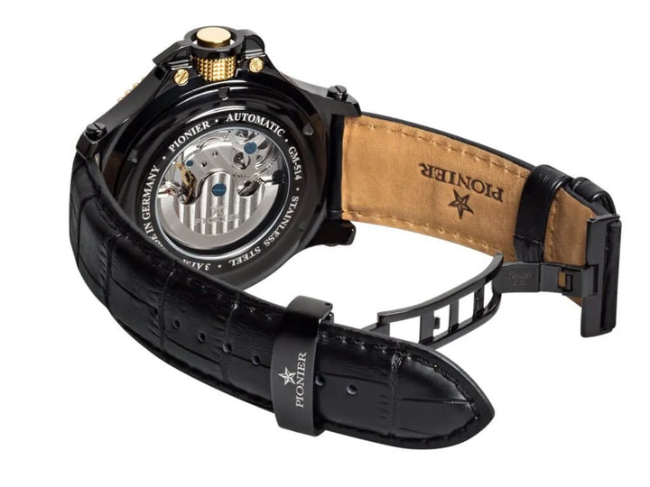 Dual-Time Hawaii Pionier GM-514-4 | Black | Made in Germany