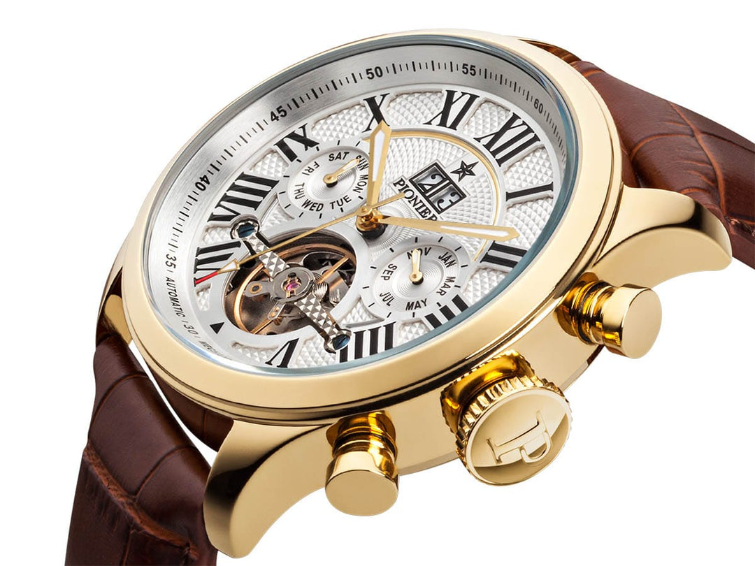 Automatic Havana P7001-2 | Gold | Pionier Germany – Tufina Official