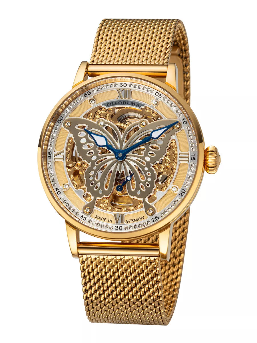 82 Swarovski crystals on the dial with a big butterfly design.