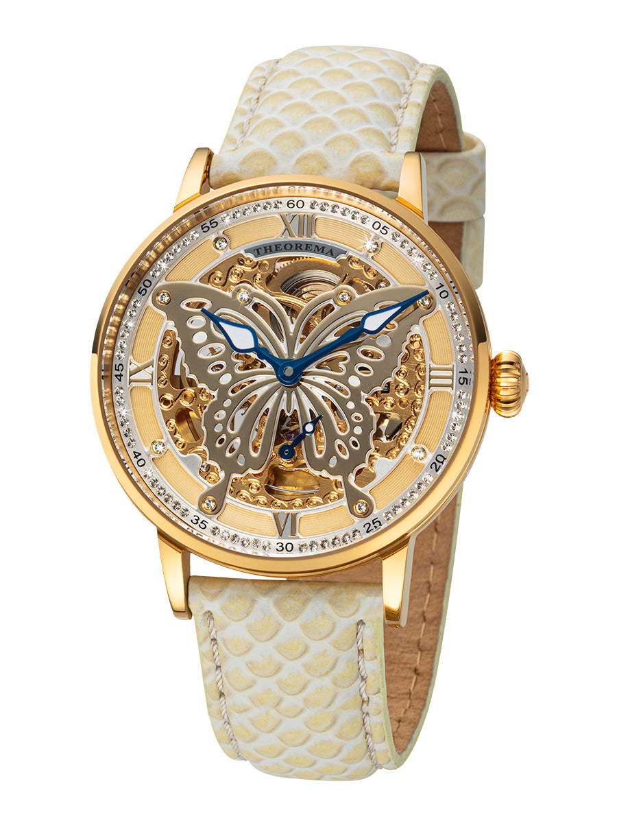 Madame Butterfly by Theorema Germany - GM-123-2 |Gold| with 82 Swarovski