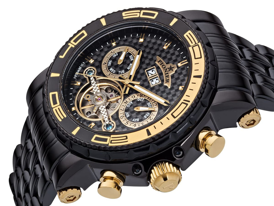 Calendar Automatic Miami by Pionier Germany - GM-506-12 | Black