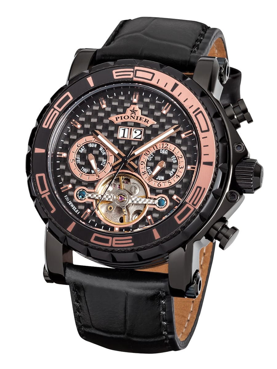 Calendar Automatic Miami by Pionier Germany - GM-506-6 | Gold