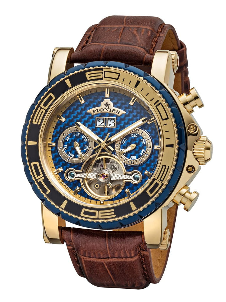 Calendar Automatic Miami by Pionier Germany - GM-506-6 | Gold