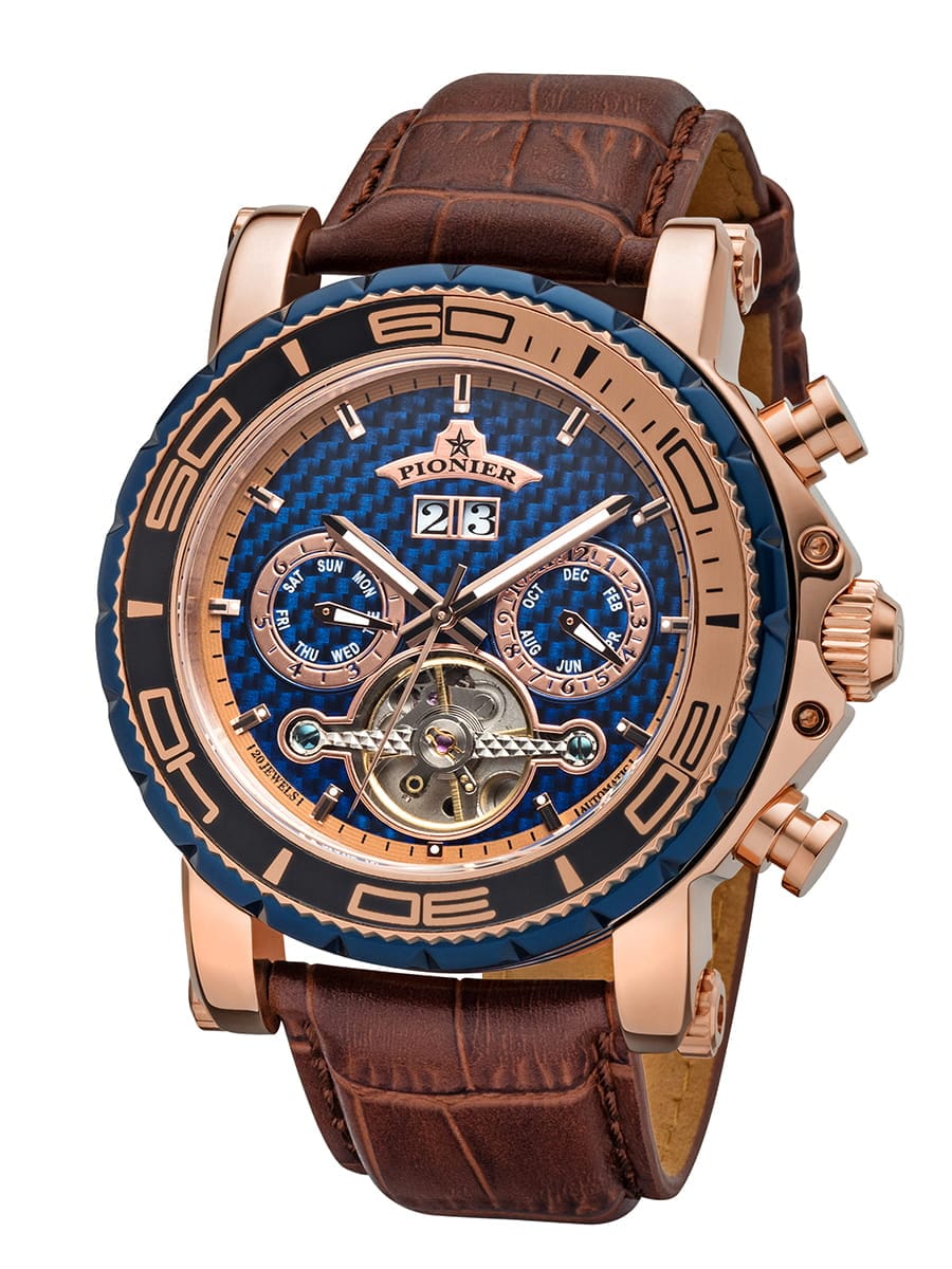 Calendar Automatic Miami by Pionier Germany - GM-506-7 | Rose