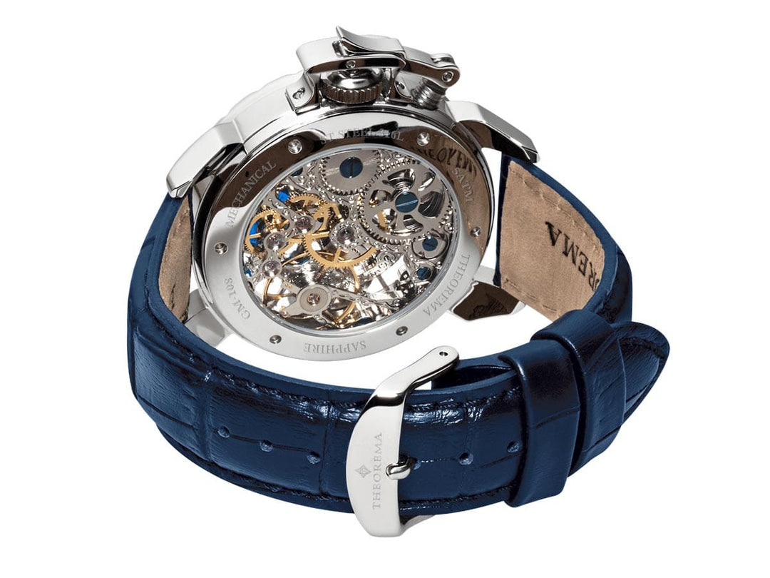 Dual-time Oman by Theorema Germany GM-108-2 | Silver | – Tufina