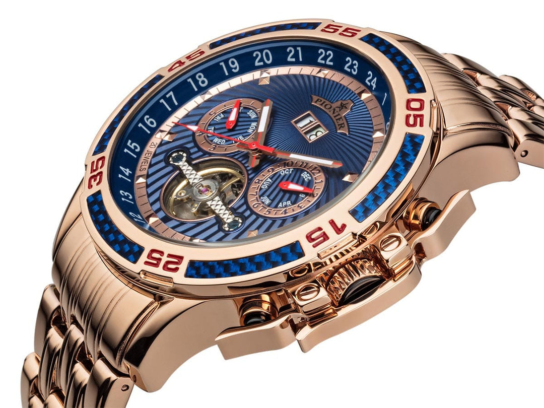 Amsterdam Automatic Calendar Watch by Pionier GM-515-11 |Rose