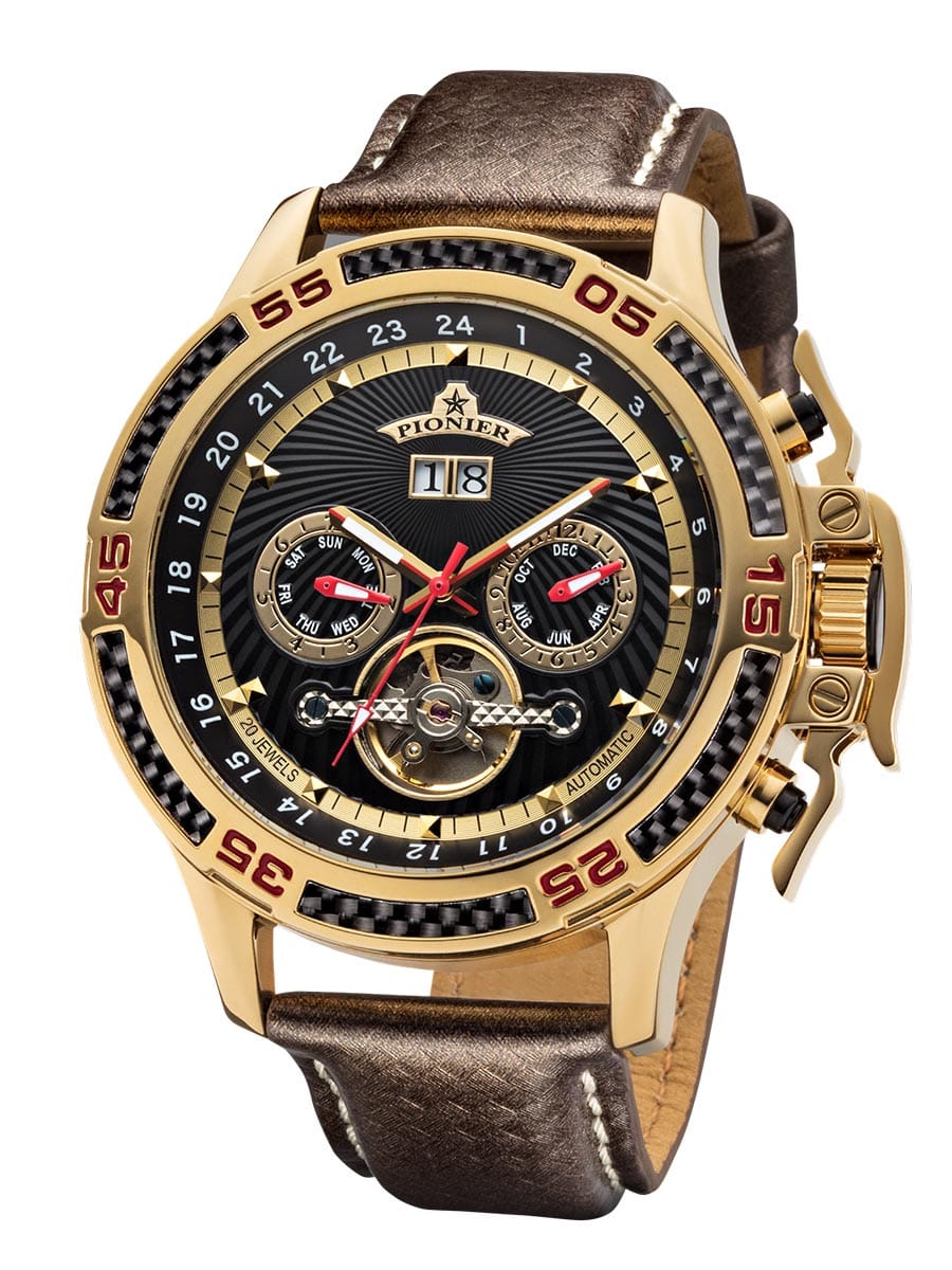 Calendar Automatic Miami by Pionier Germany - GM-506-6 | Gold