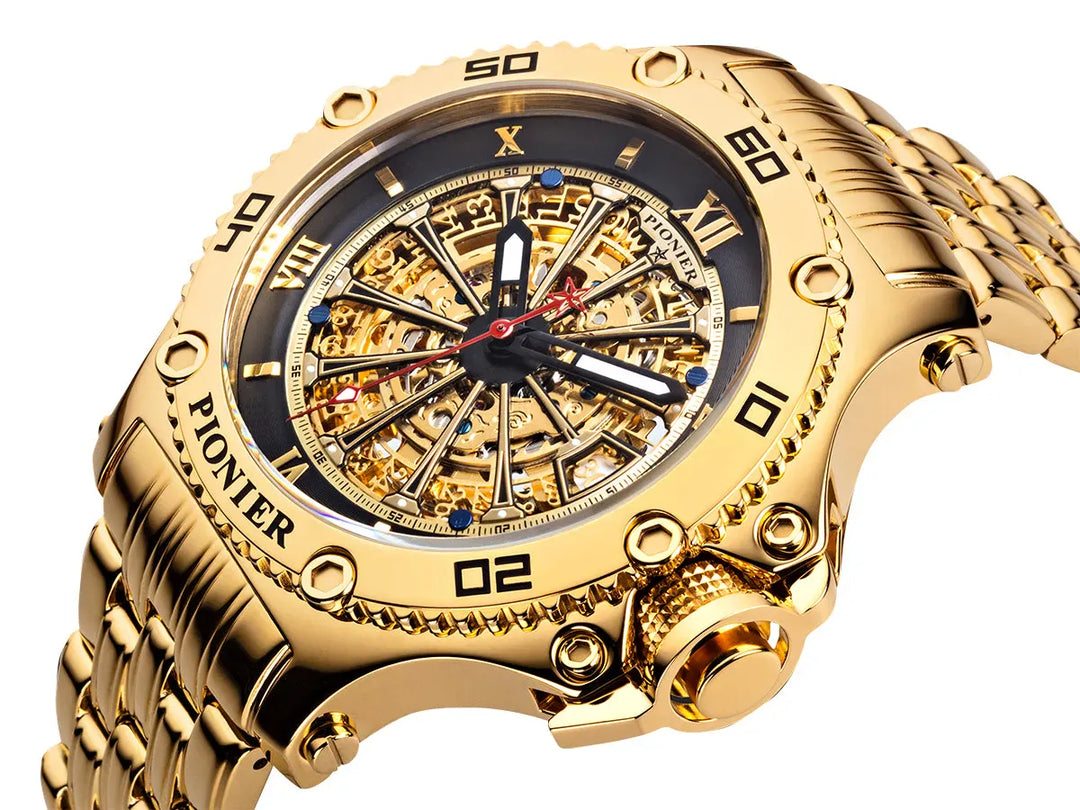 Automatic Barcelona GM-516-10 | Gold | Pionier, Germany – Tufina