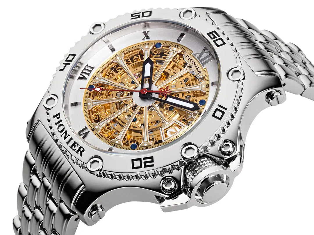 Automatic Barcelona GM-516-7 | Silver | Pionier, Germany – Tufina