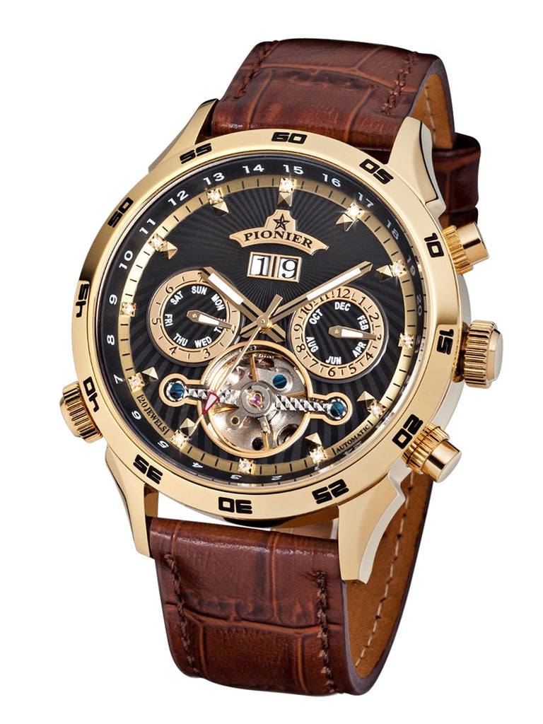 Automatic Florida Diamonds by Pionier Germany GM-505-3 | GOLD