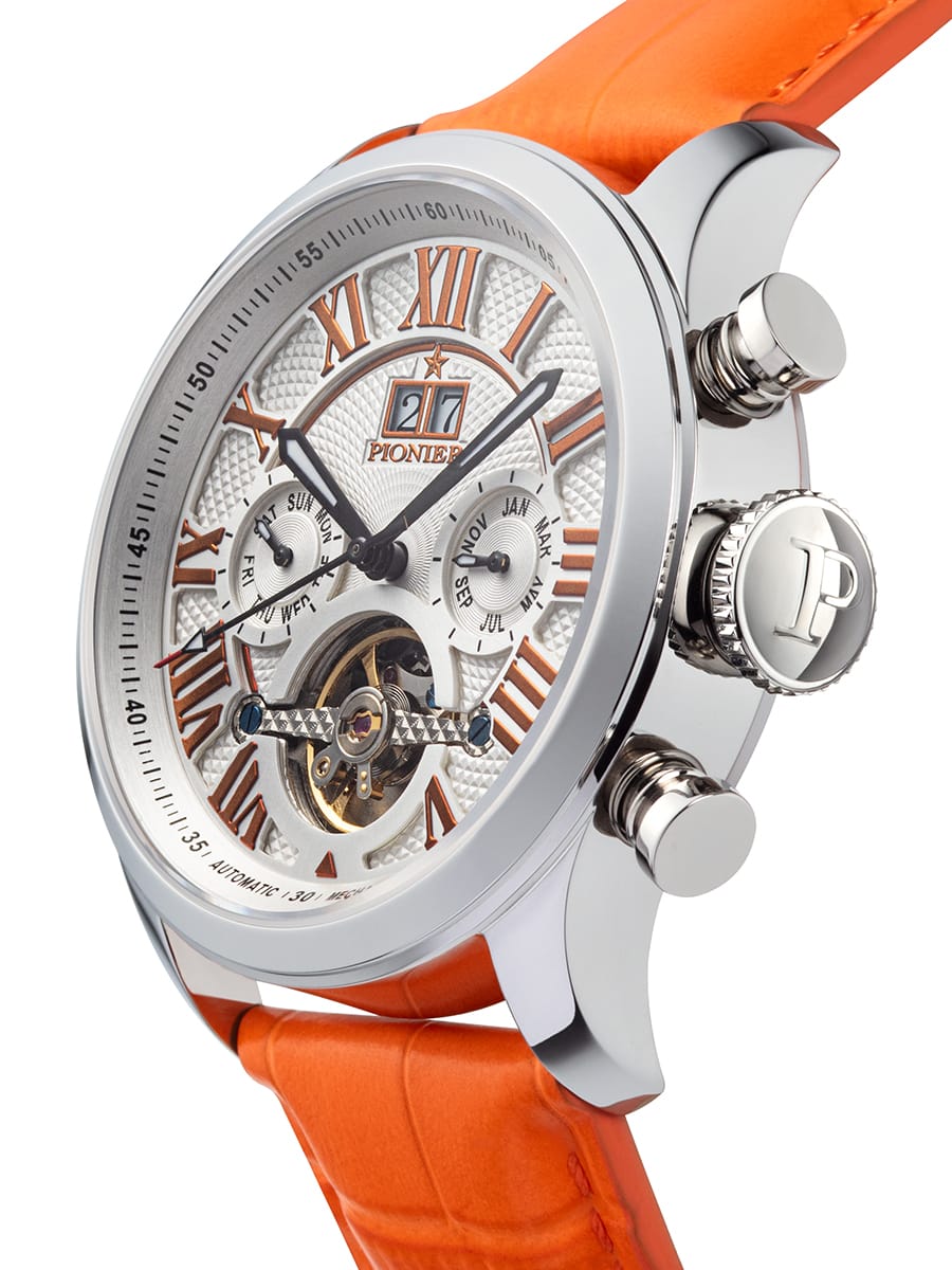Automatic Havana P7001-12 | Silver | Pionier Germany – Tufina Official