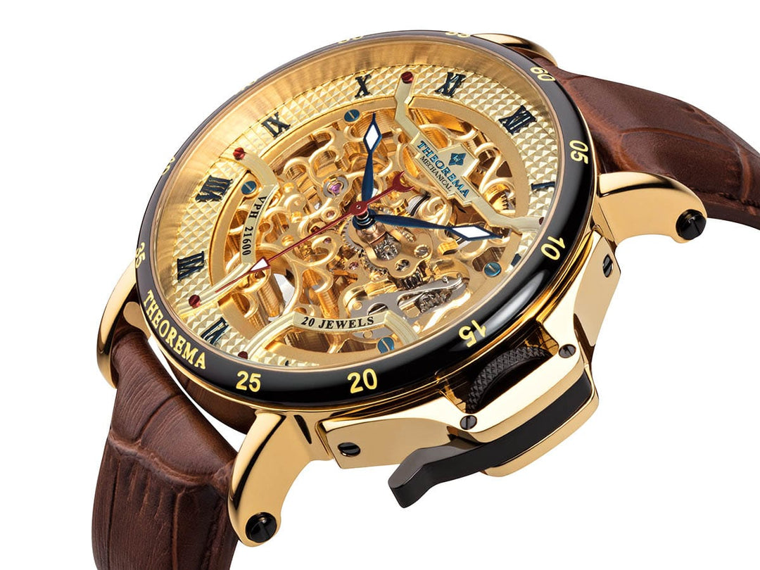 Automatic Full Skeleton Madrid by Theorema Germany GM-112-3 |Gold