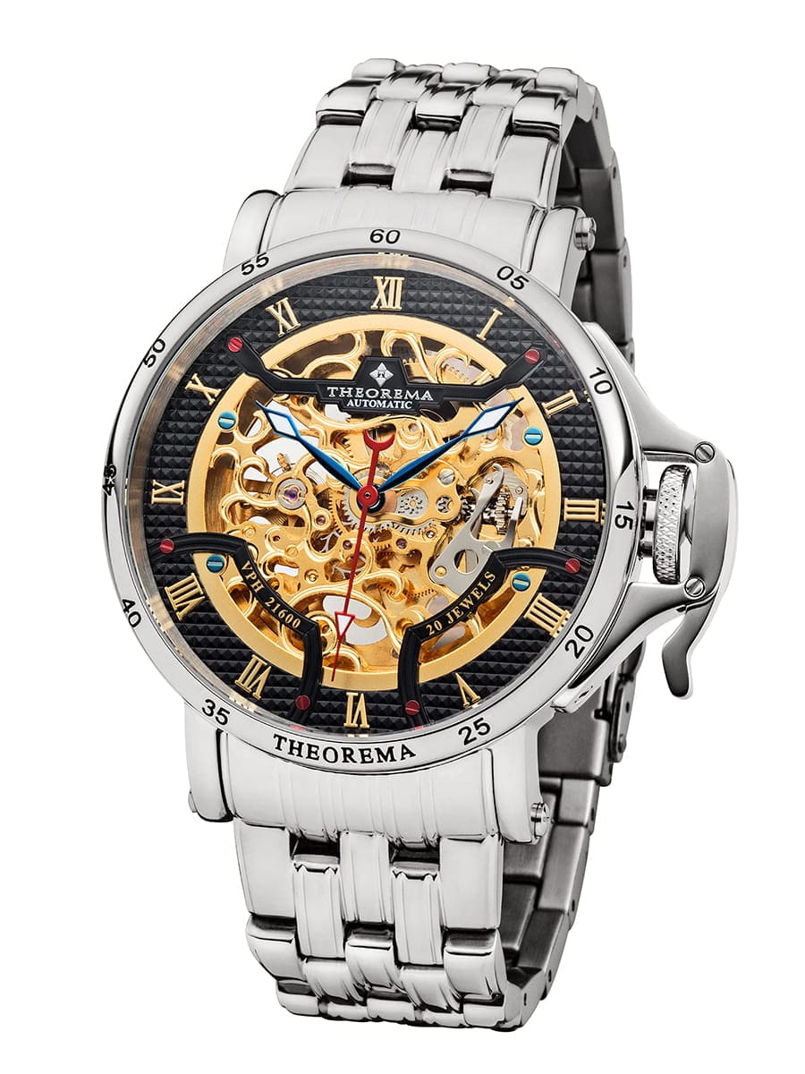 Automatic Full Skeleton Madrid by Theorema Germany GM-112-3 |Gold