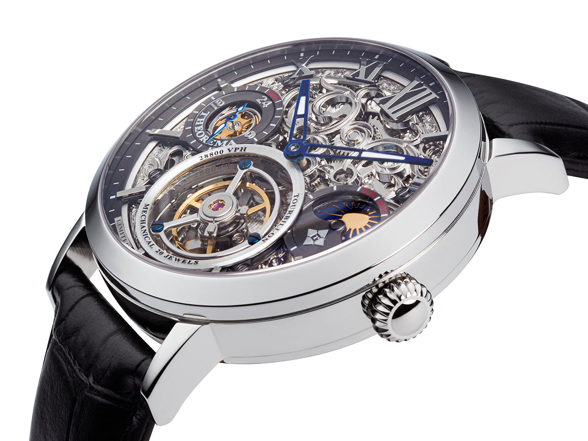 Limited Zürich Tourbillon by Theorema Germany GM-901-1 |Silver| Handmade