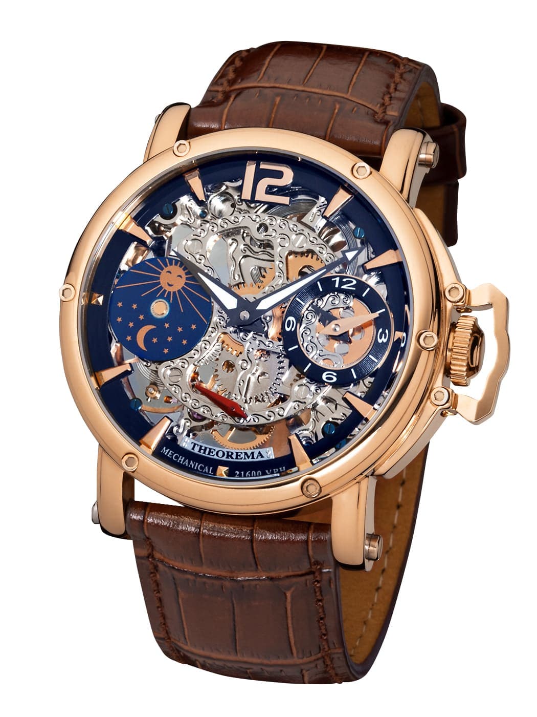 Dual-time Copacabana GM-104-1 |Silver| by Theorema, Germany