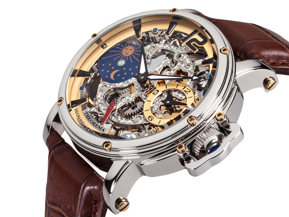Dual-time Copacabana GM-104-4 |Silver| by Theorema, Germany