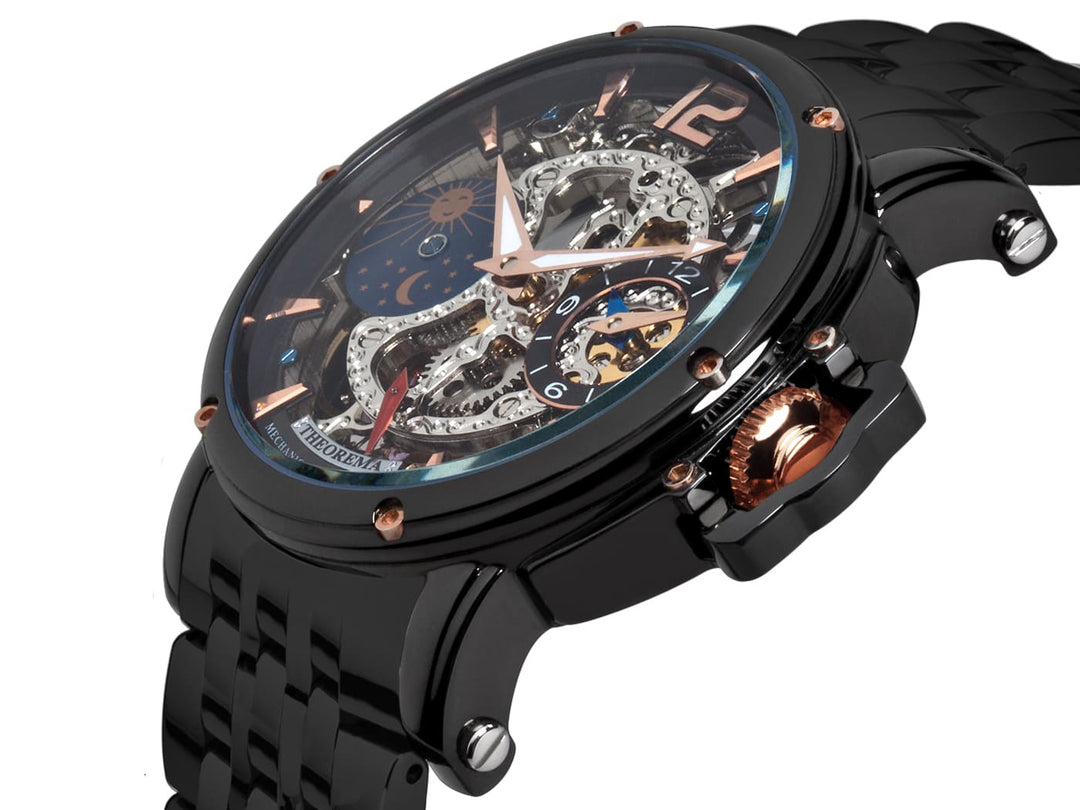 Dual-time Copacabana GM-104-9 |Black| by Theorema, Germany