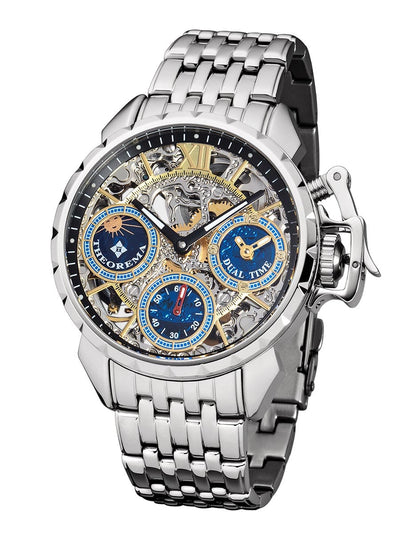 フォーゴトン・レルム　ドラフト、 コレクター、BOXセット　オマケ付き Dual-time Oman by Theorema Germany GM-108-8 | Silver | – Tufina