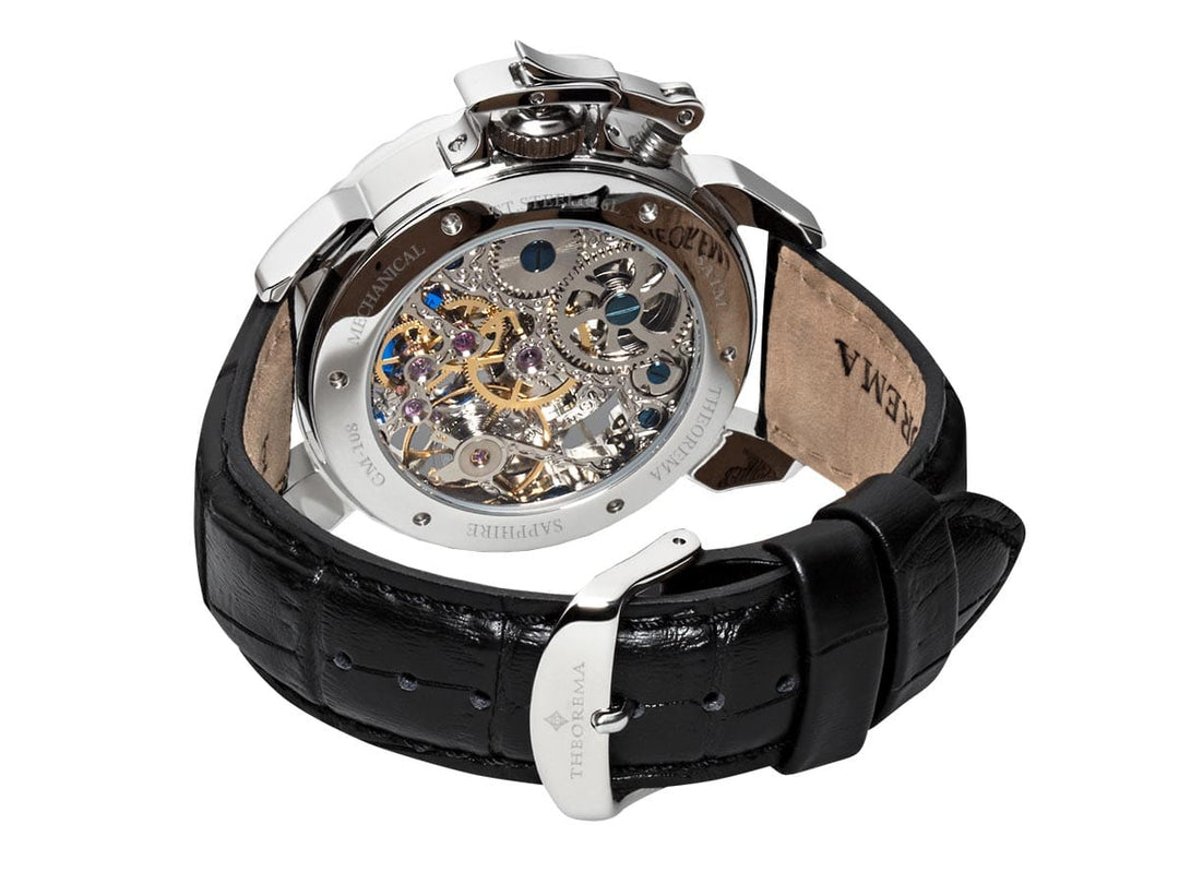 Dual-time Oman by Theorema Germany GM-108-1 | Silver | – Tufina