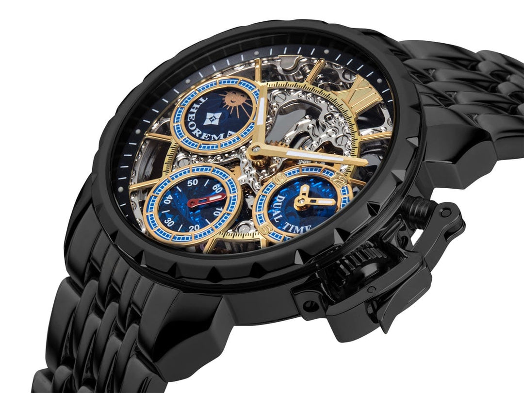 Dual-time Oman by Theorema Germany GM-108-10 | Black | – Tufina