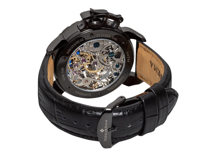 Dual-time Oman by Theorema Germany GM-108-4 | Black | – Tufina