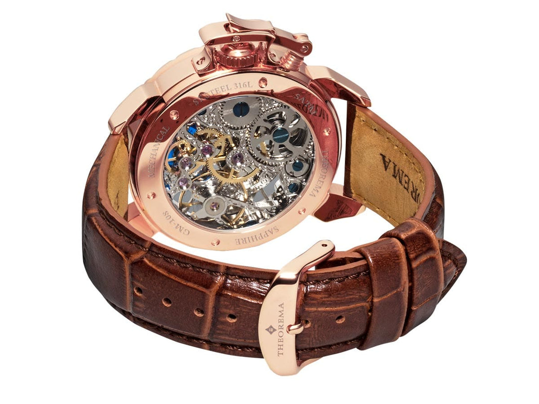 Dual-time Oman by Theorema Germany GM-108-6 | Rose | – Tufina Official
